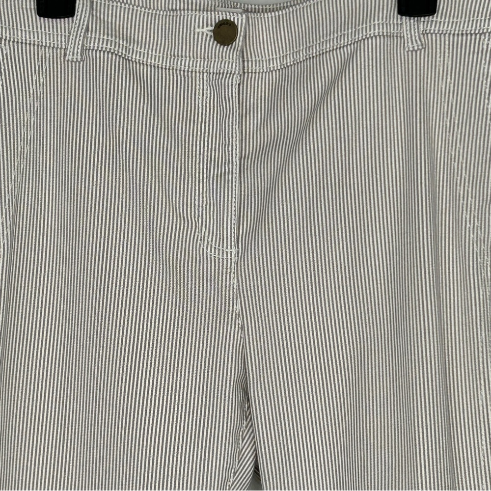 Chico's Pants Striped The Ultimate Fit Flatters Slims Size 2 (12) NEW - Picture 15 of 16